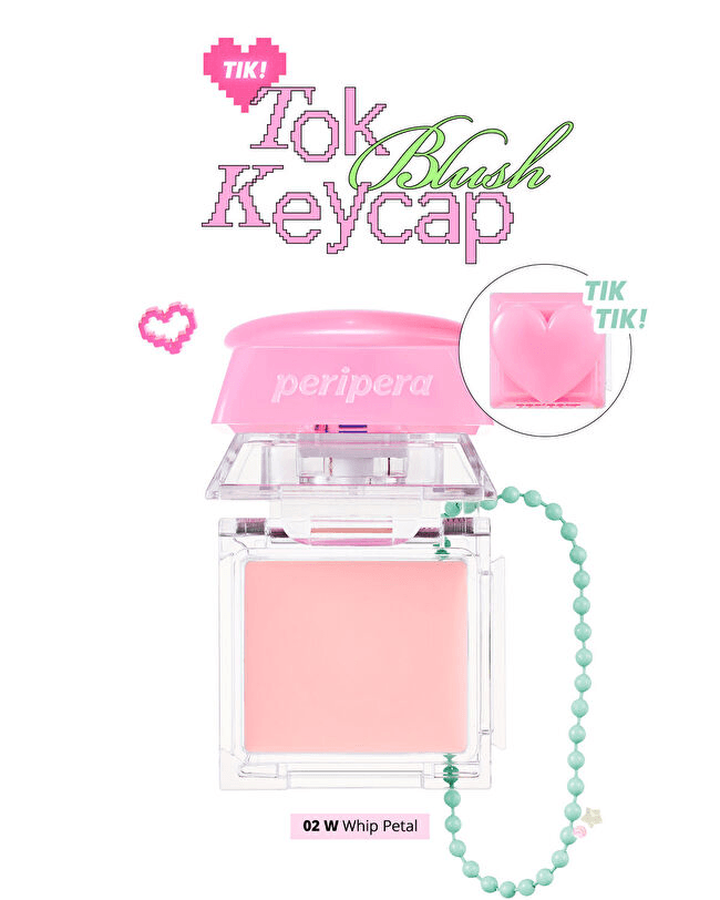 Peripera Tok Blush Keycap — 02 Whip Petal · 2.9г
