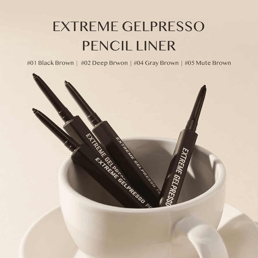 CLIO Extreme Gelpresso Pencil Liner — 04 Gray Brown